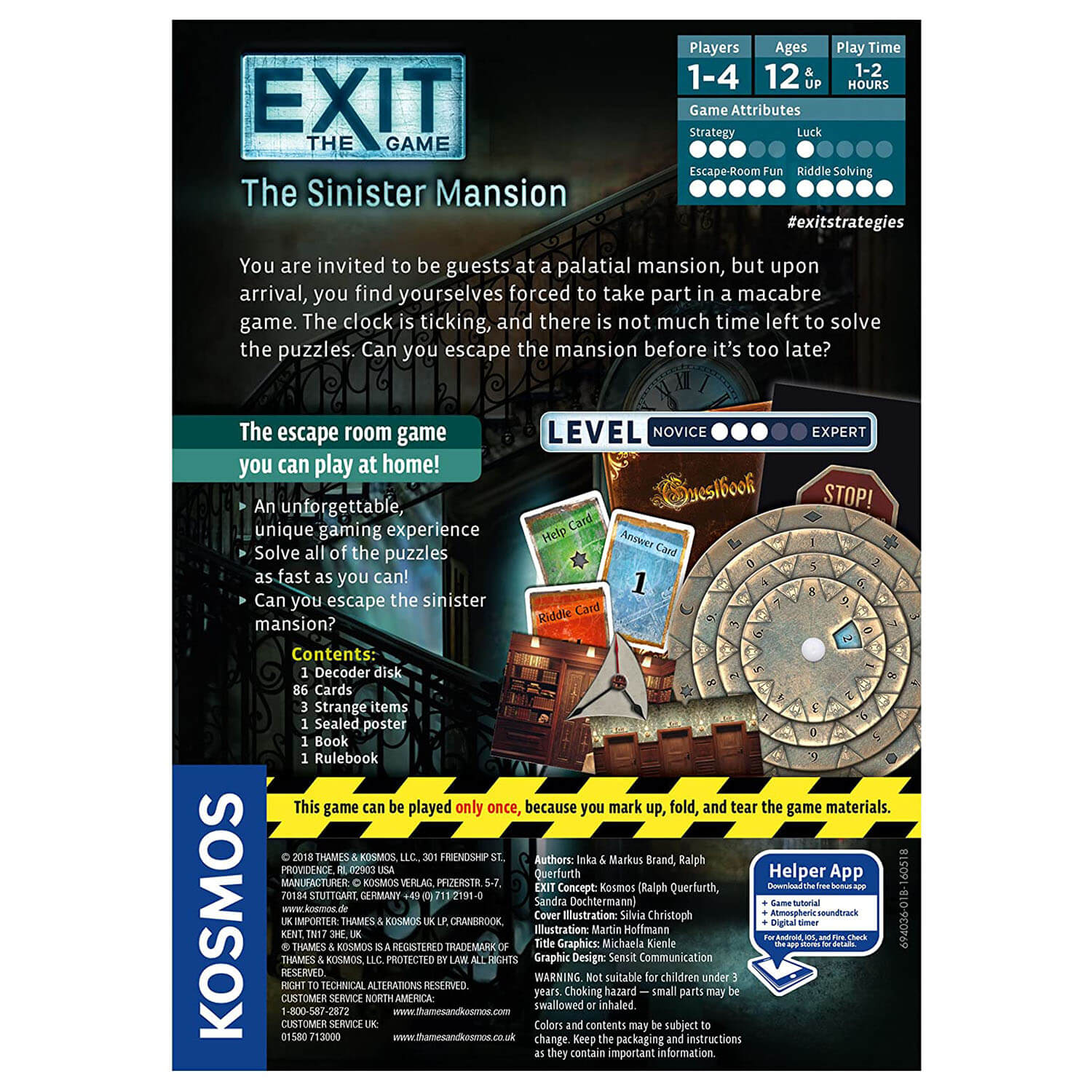 Thames and Kosmos EXIT: The Sinister Mansion