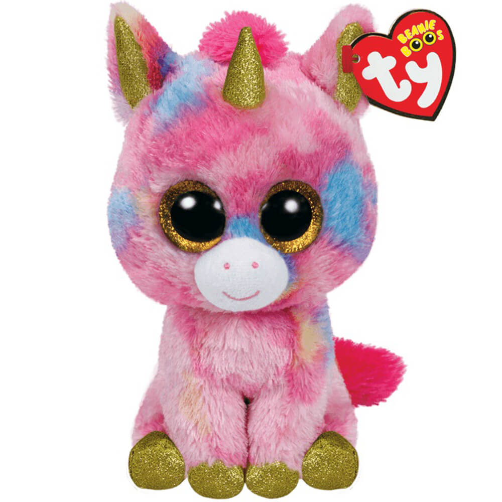 Ty Beanie Boos Fantasia the Multicolored Unicorn 6