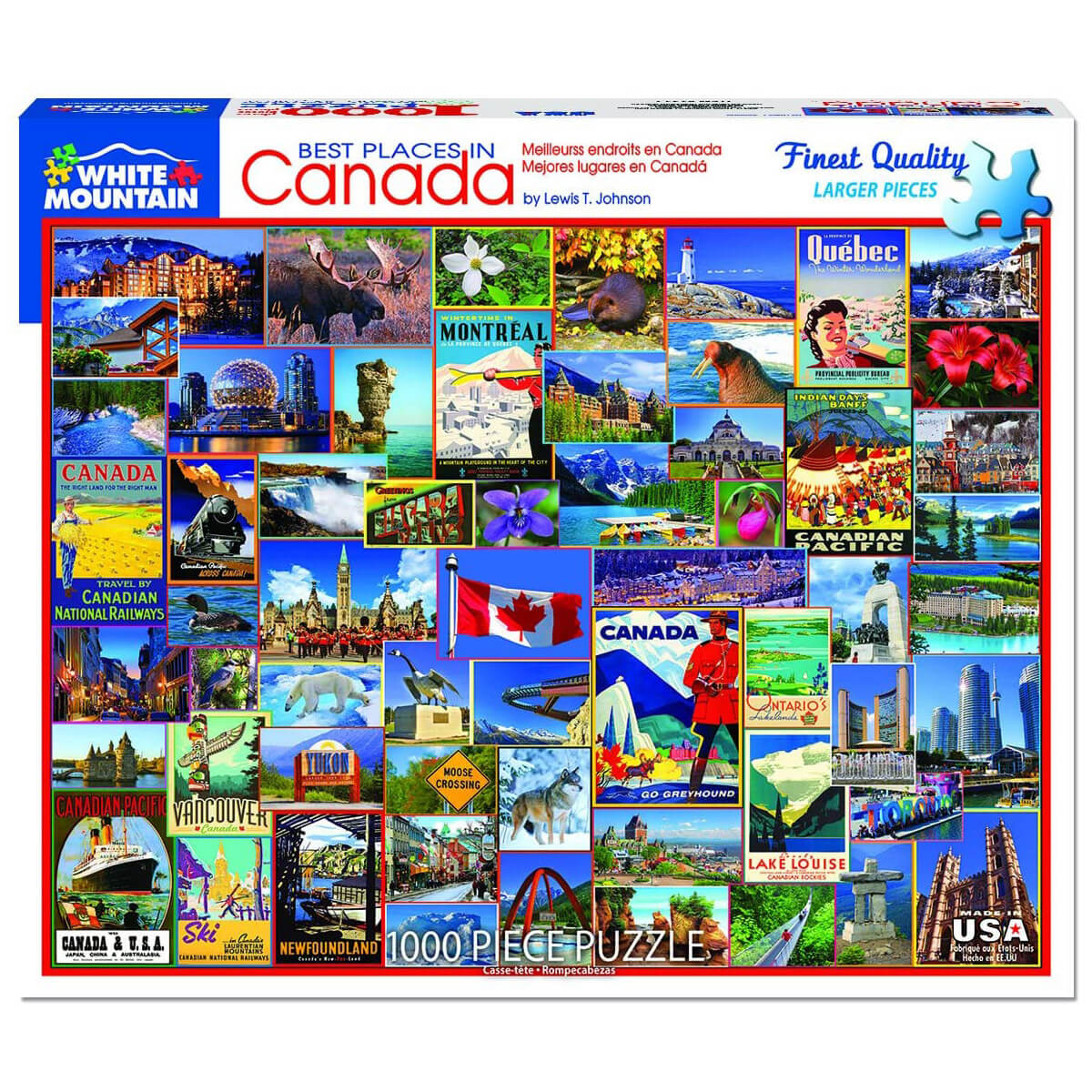 White Mountain Puzzles Best Places in Canada 1000 Pc