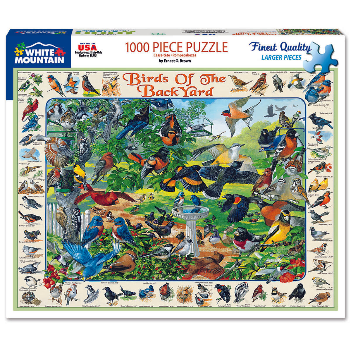 White Mountain Puzzles Birds of the Backyard 1000 Pc