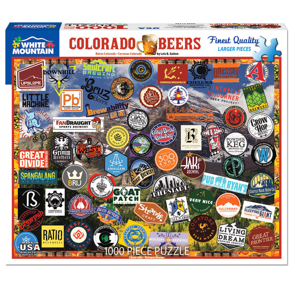 White Mountain Puzzles Colorado Craft Beer 1000 Pc