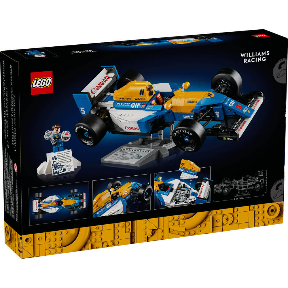 LEGO® Icons Williams Racing FW14B & Nigel Mansell 799 Piece Building Kit (10353)