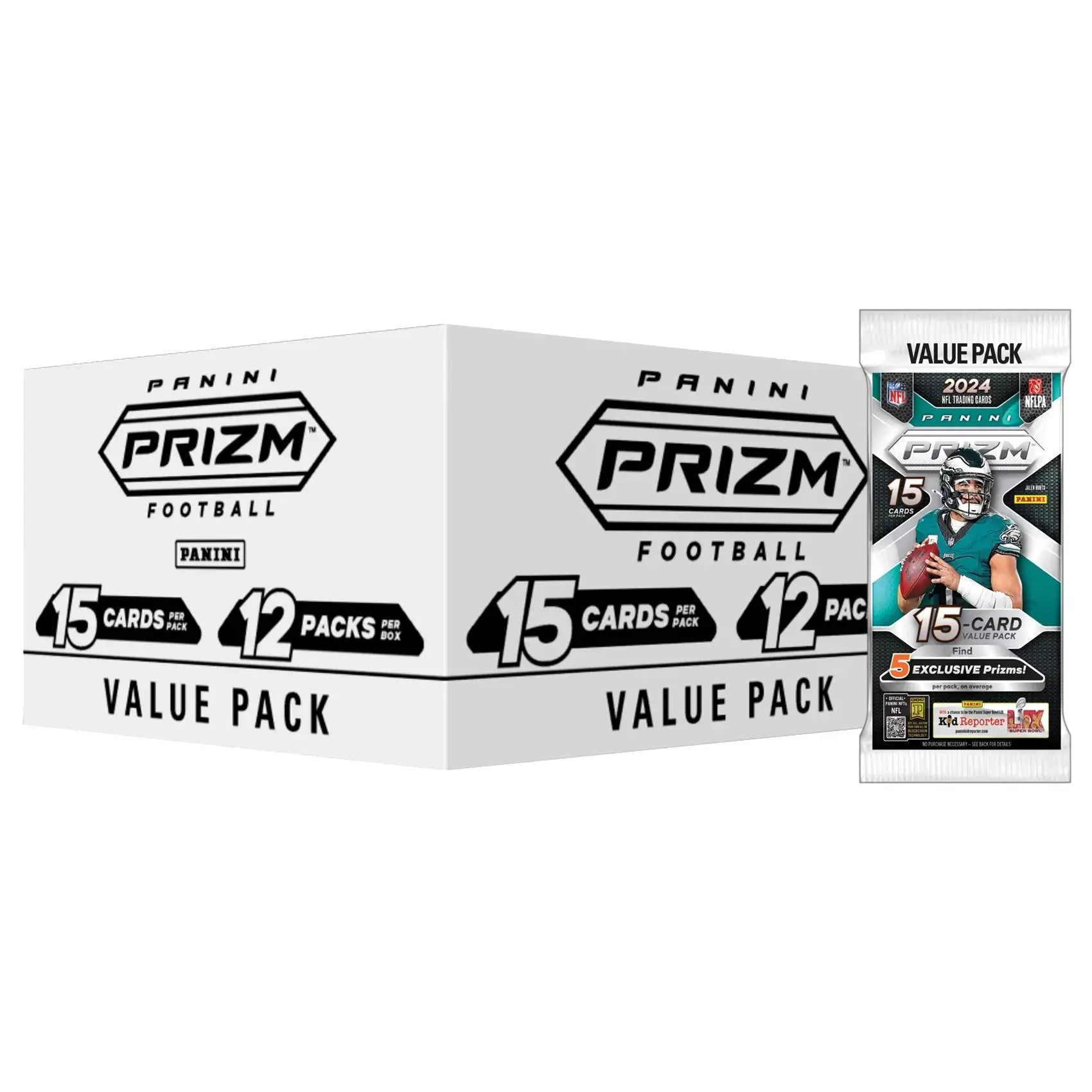 2024 Panini PRIZM Football NFL 12-Pack Fat Pack Box