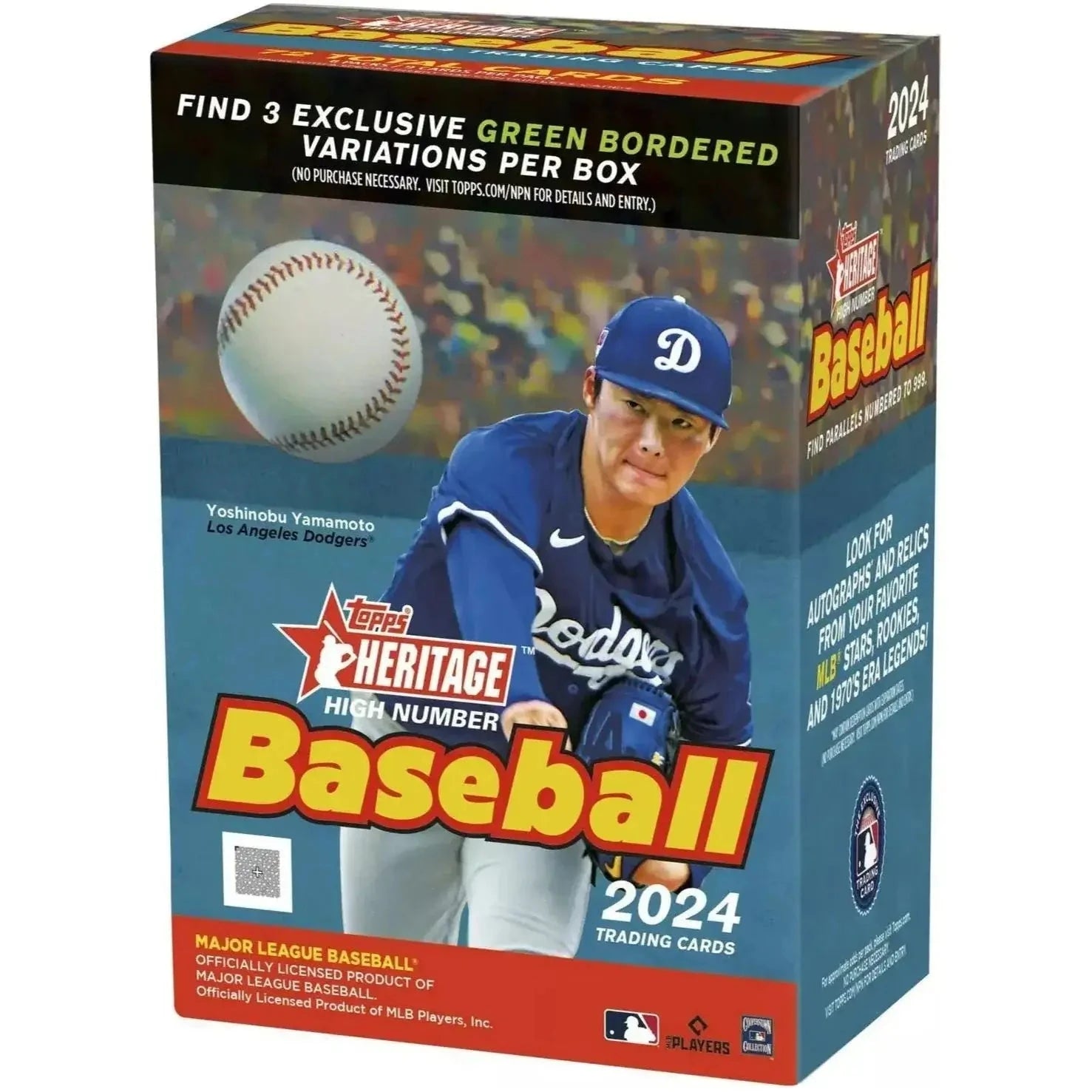 2024 Topps Heritage High Number Baseball Blaster Box (8 Packs)