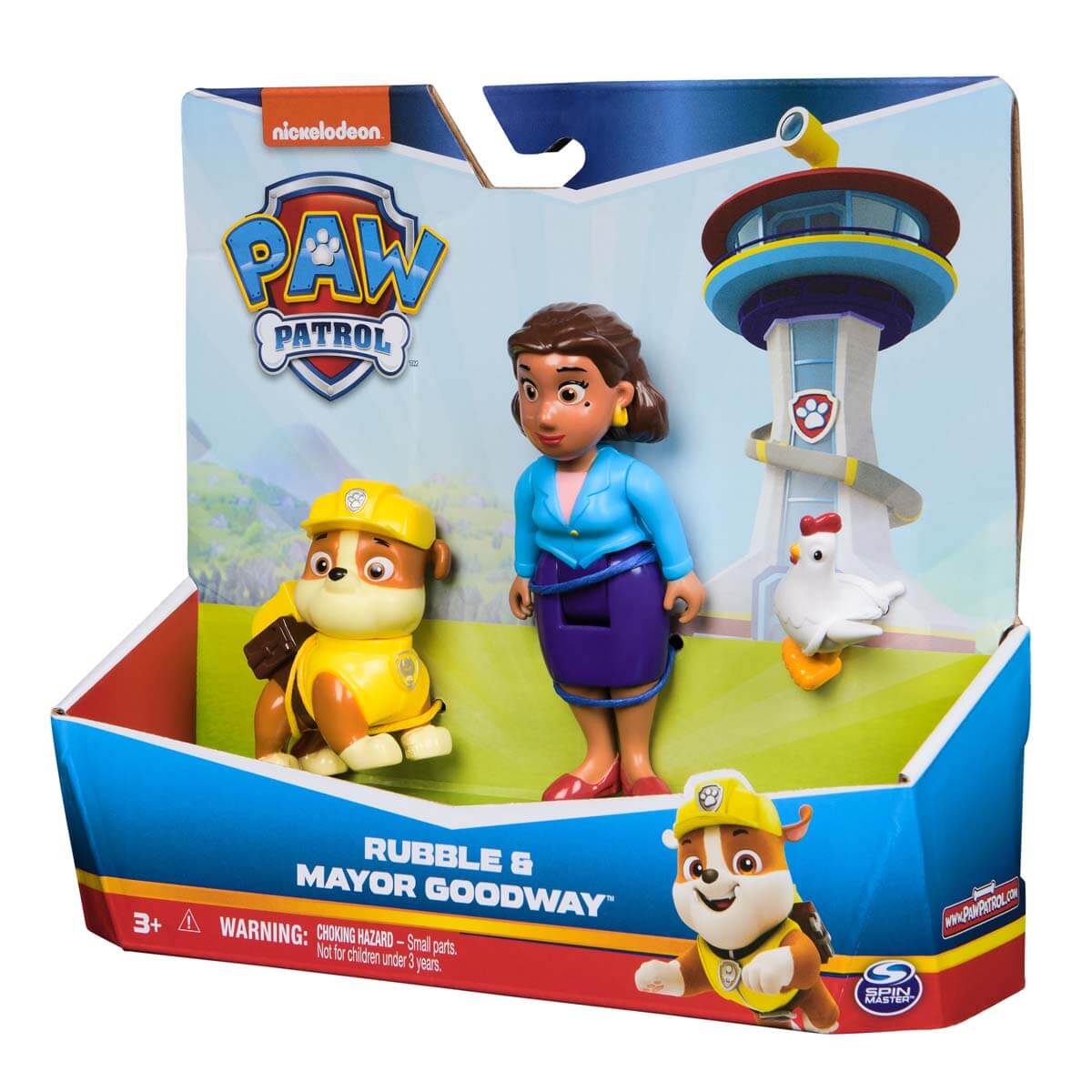 Paw Patrol Rubble and Mayor Goodway Figure Playset