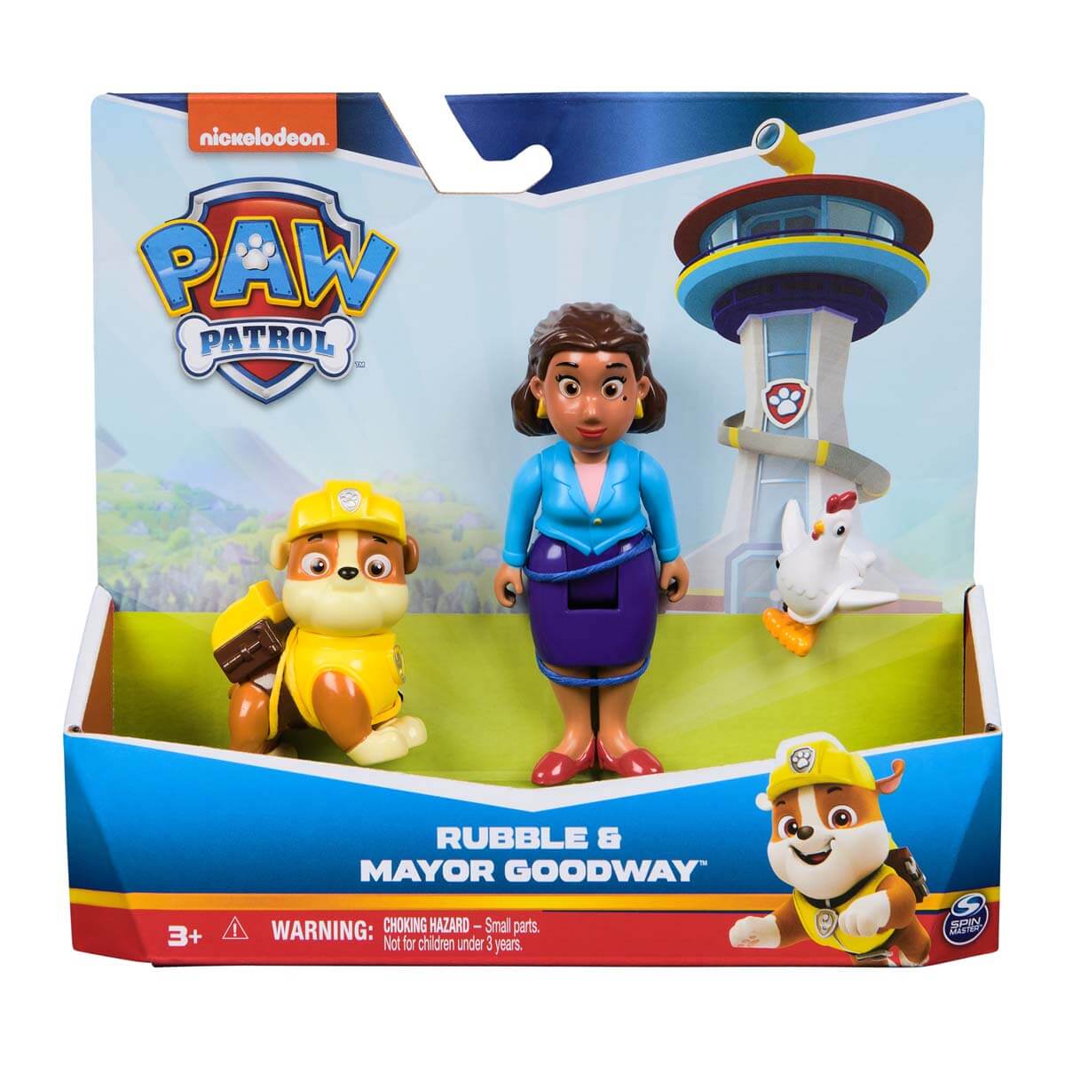 Paw Patrol Rubble and Mayor Goodway Figure Playset