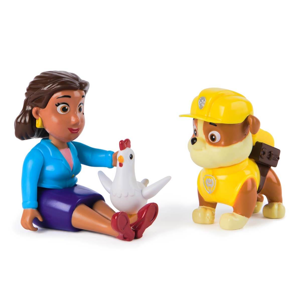 Paw Patrol Rubble and Mayor Goodway Figure Playset