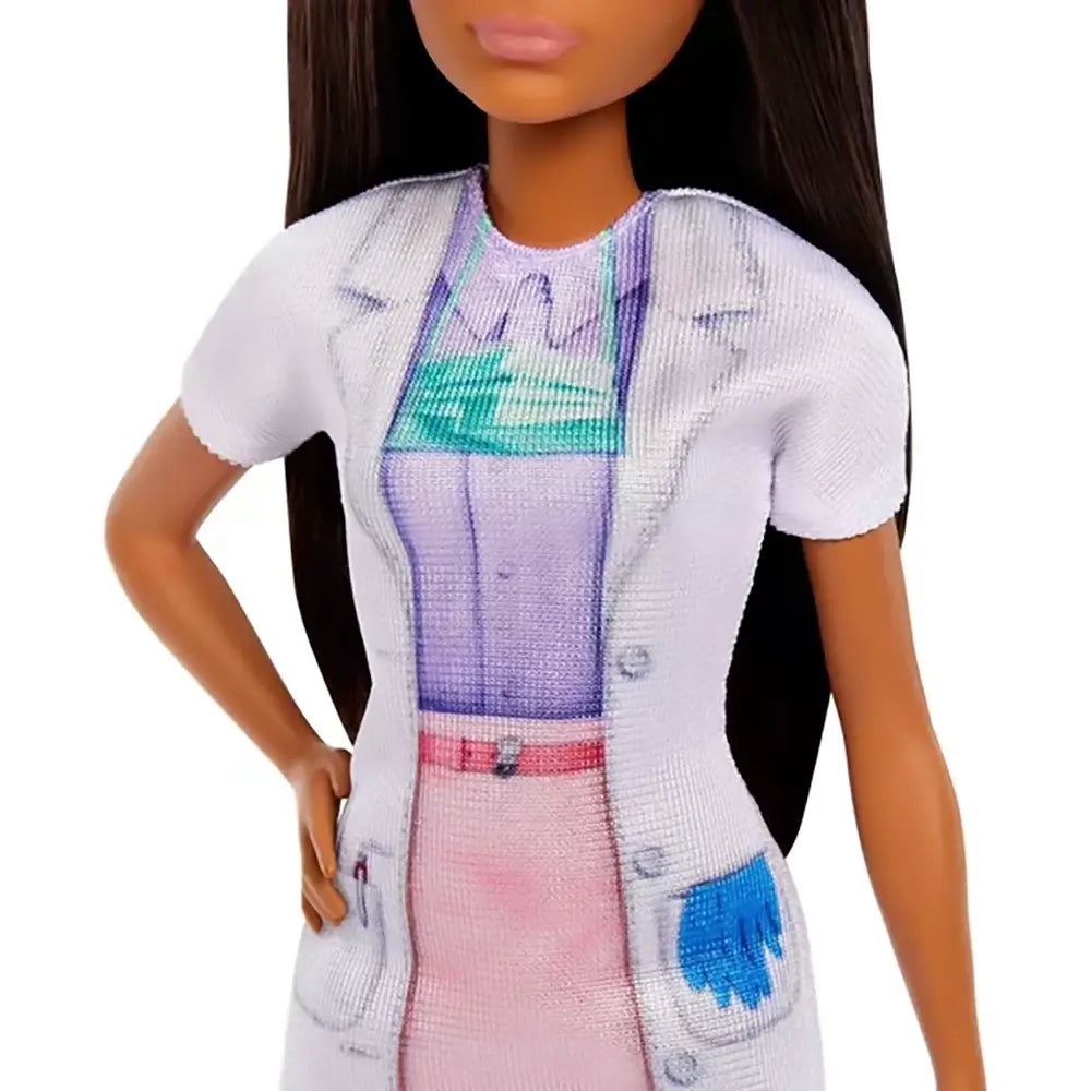 Barbie You Can Be Anything Dentist With Brunette Fashion Doll outfit