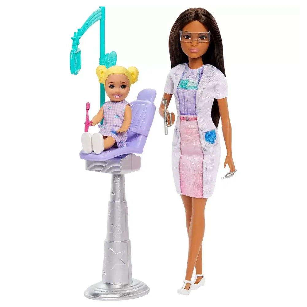 Barbie You Can Be Anything Dentist With Brunette Fashion Doll