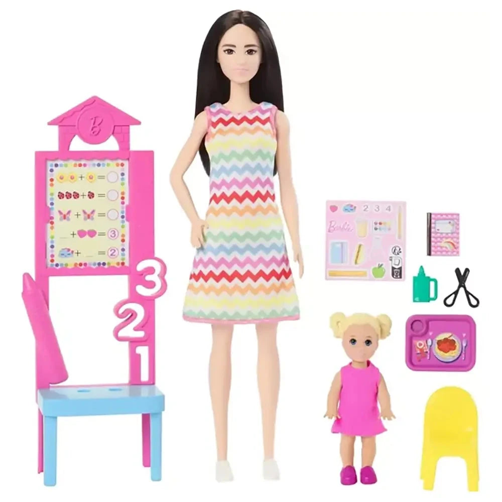 Barbie You Can Be Anything Teacher With Blonde Fashion Doll what's included