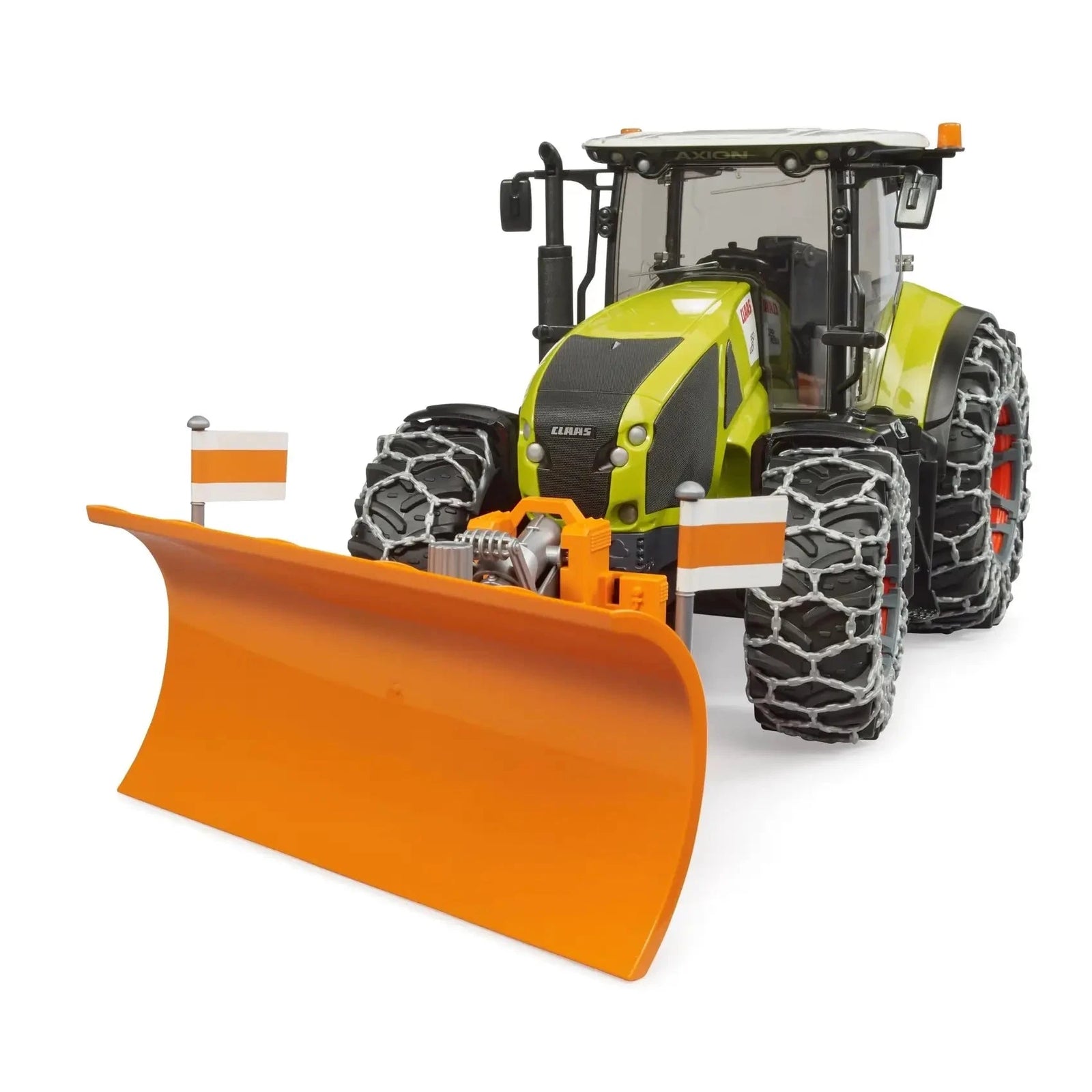 Bruder Claas Axion 950 with Snow Chains and Snow Blade 1:16 Scale Vehicle