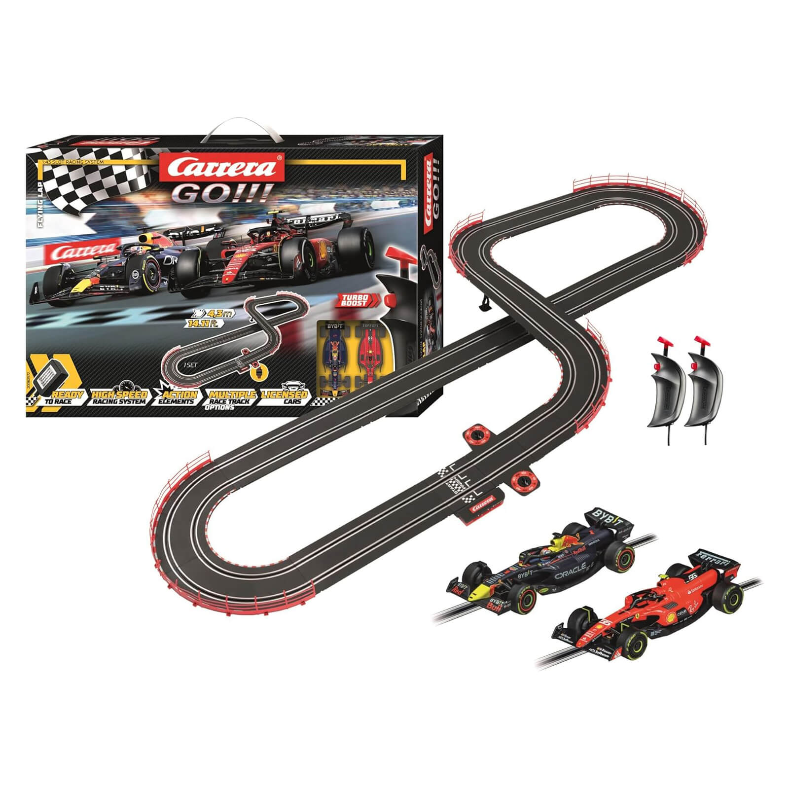 Carrera GO!!! Flyiing Lap Slot Car Set