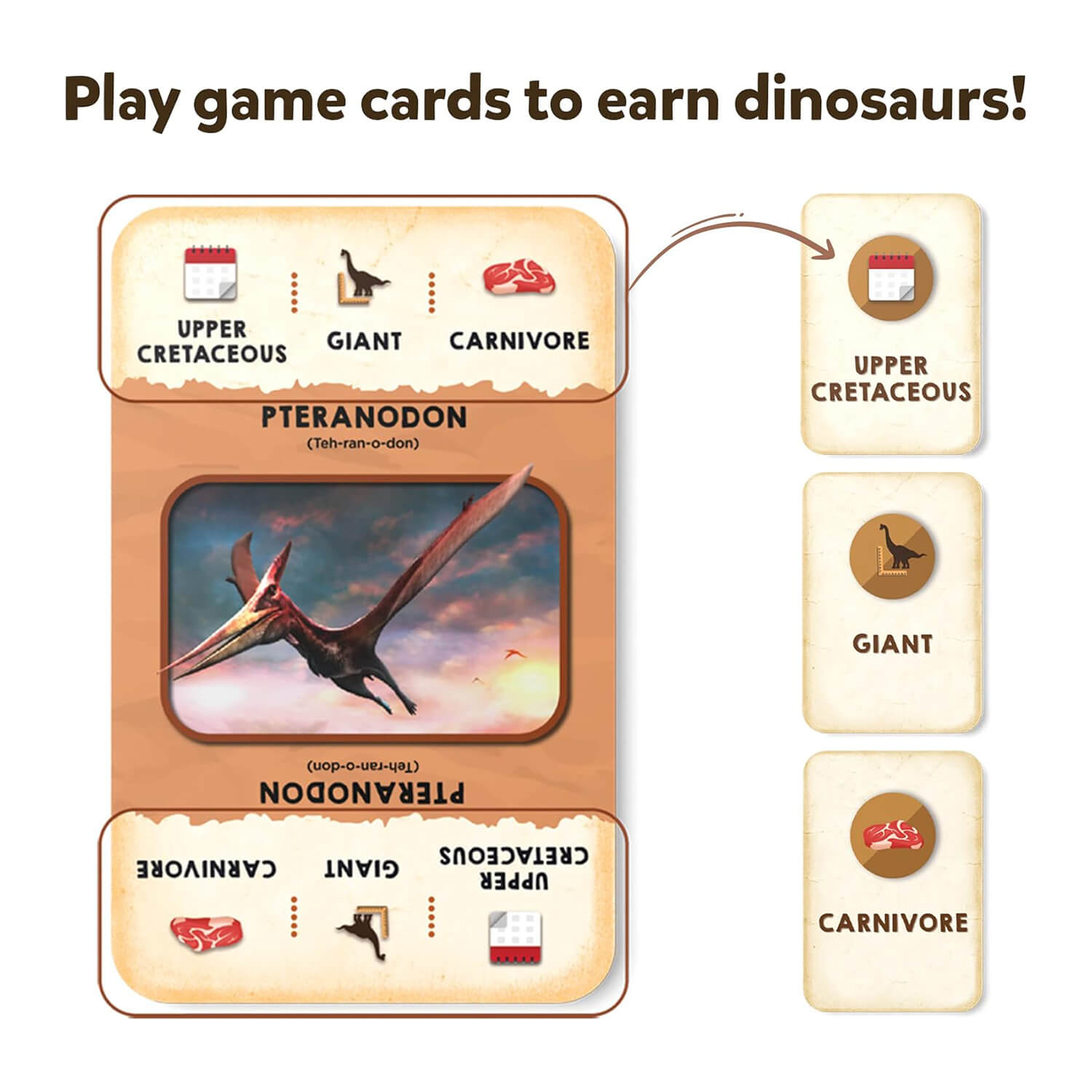 Dino Trio Card Game earn dinosaurs as you play