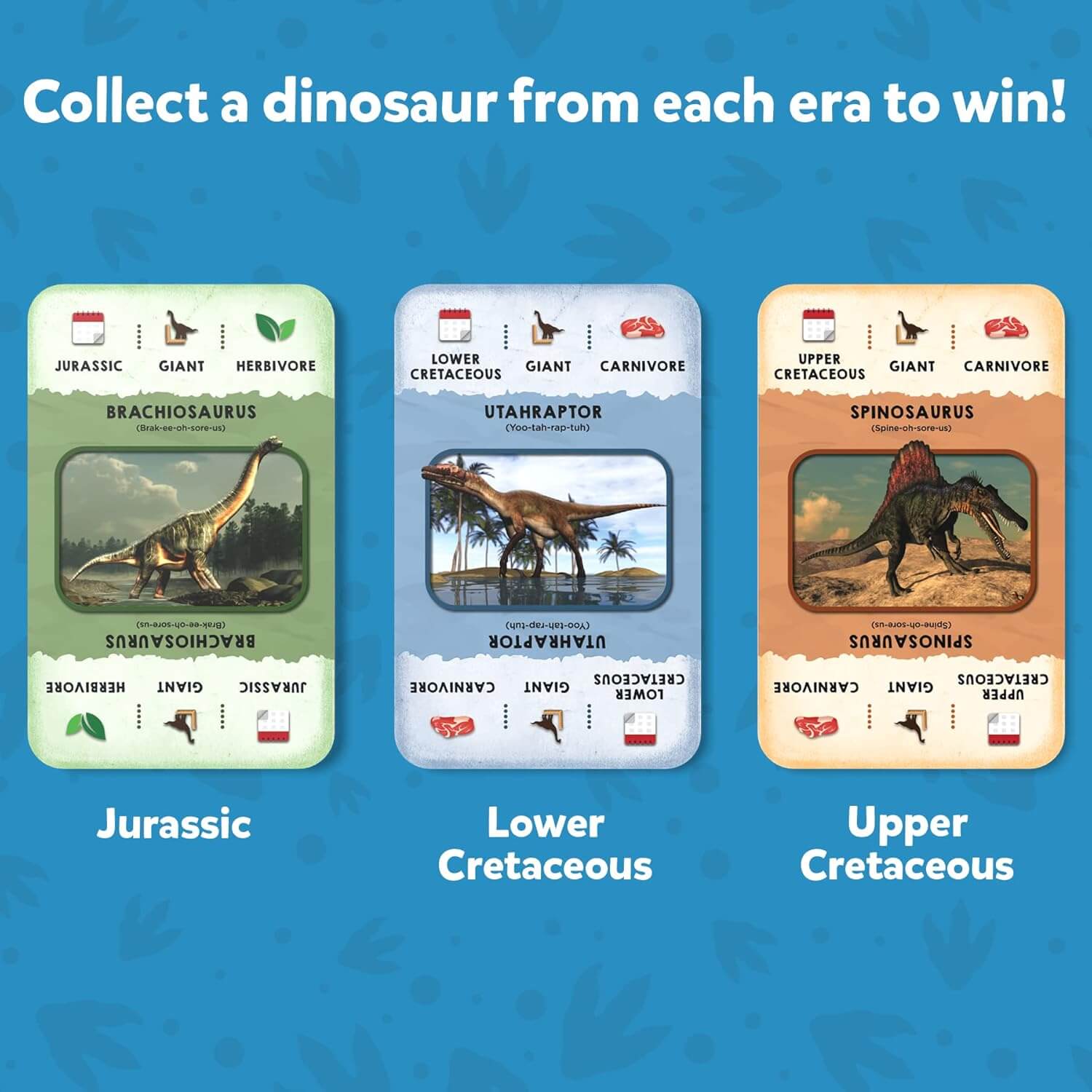 Dino Trio Card Game collect to win