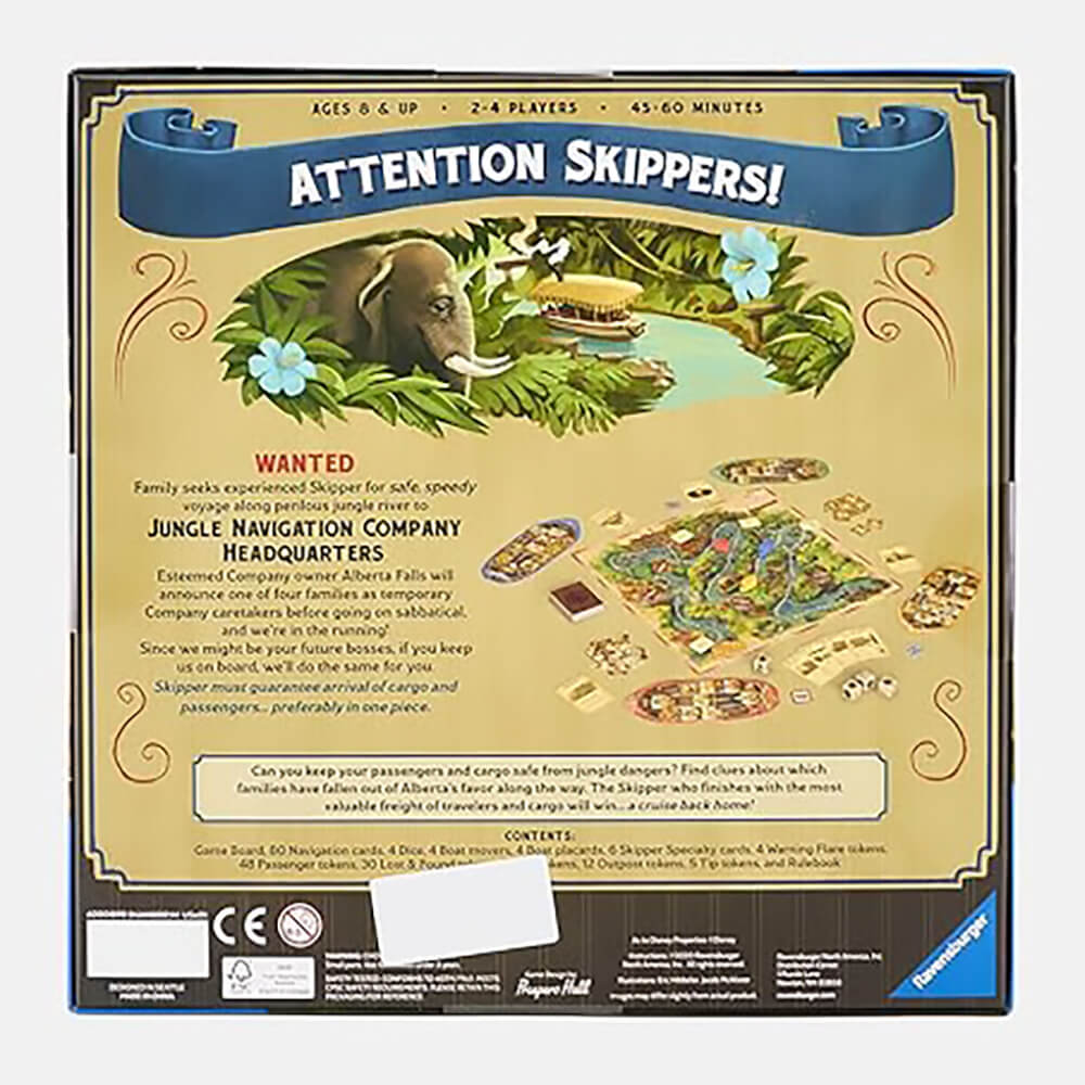 Disney Parks Jungle Cruise Adventure Game back of the box