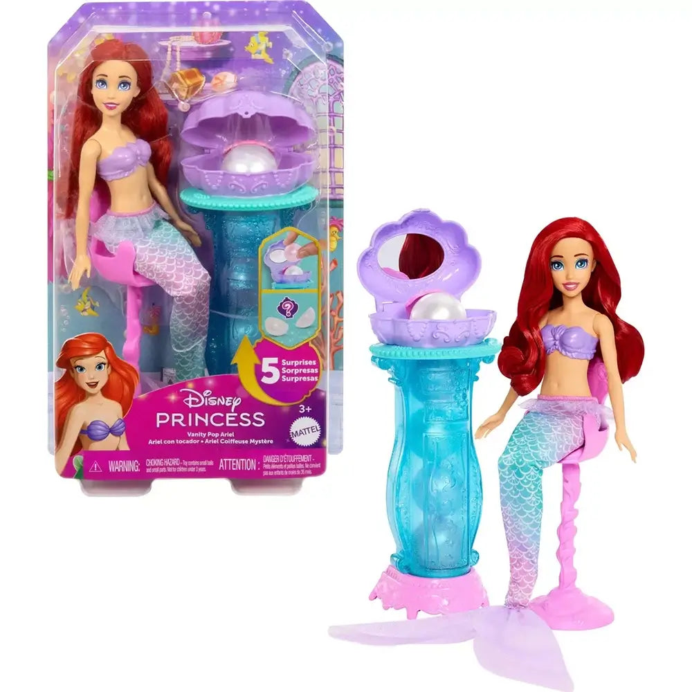 Disney Princess Ariel Vanity Pop Fashion Doll Playset with packaging