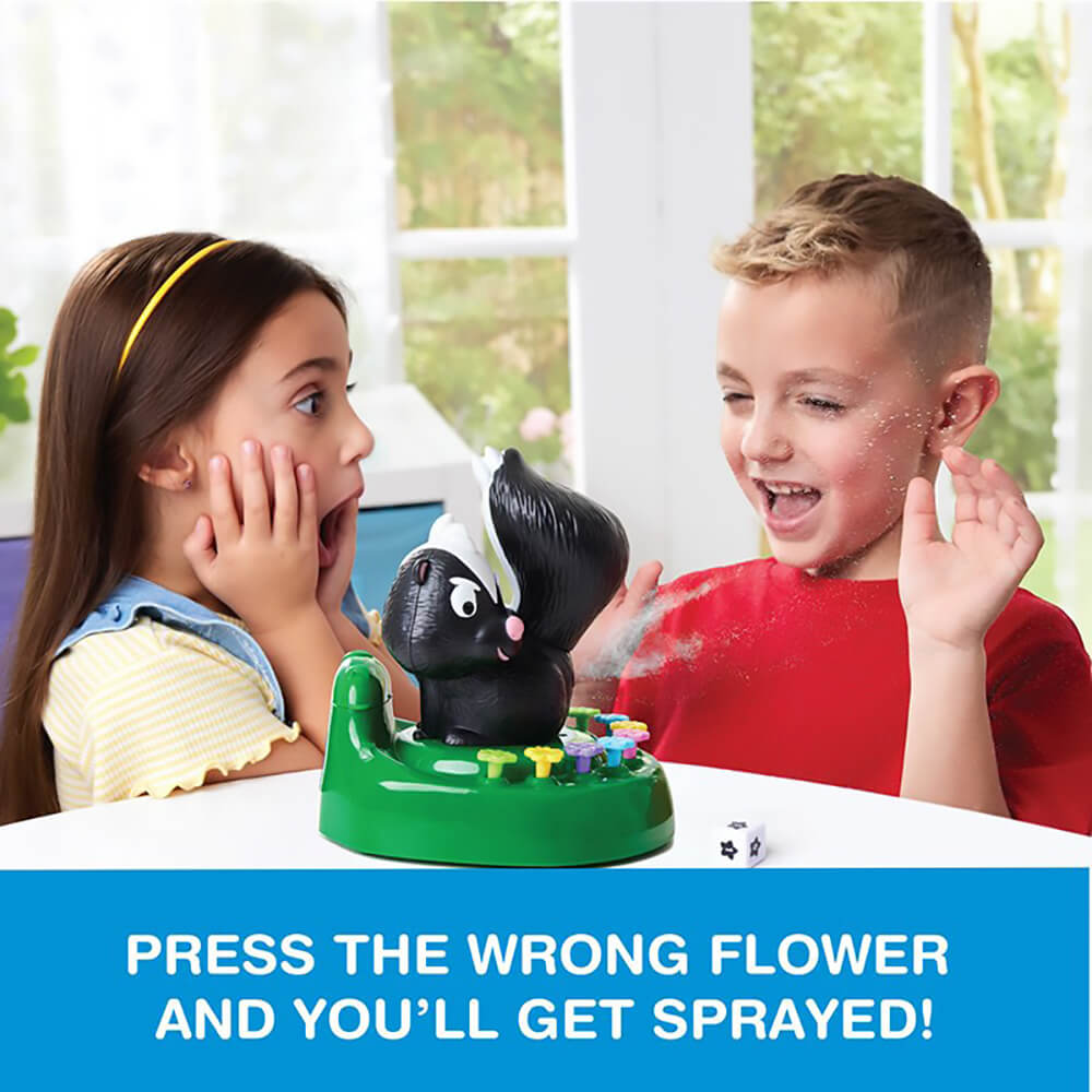 Epoch Game Zone Skunked! when you press the wrong flower you get sprayed