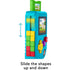 Fisher-Price Laugh & Learn Lil’ Gamer Pretend Video Game slide the shapes up and down
