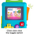 Fisher-Price Laugh & Learn Lil’ Gamer Pretend Video Game clicking toggle switch