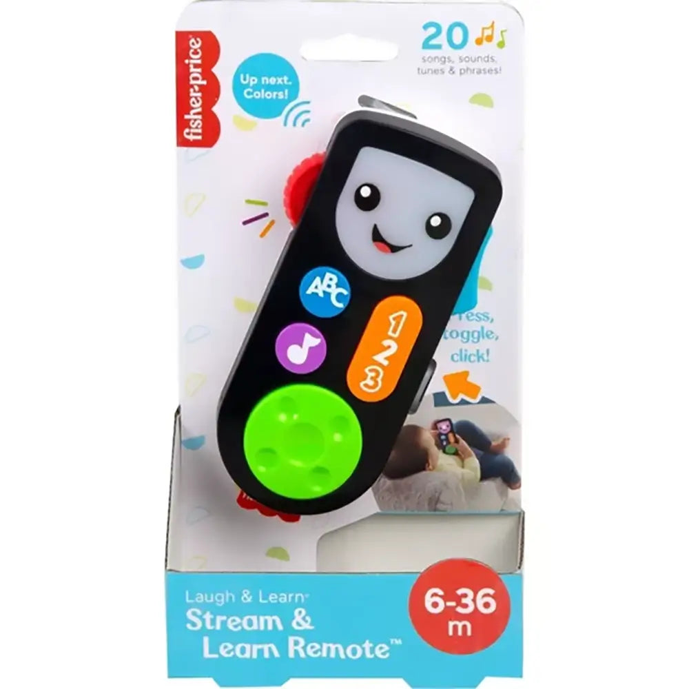 Fisher-Price Laugh & Learn Stream & Learn Remote Electronic packaging