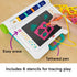 Fisher-Price Learn & Doodle Desk, Mess-Free Writing & Drawing Tablet With Lcd Screen six stencils included