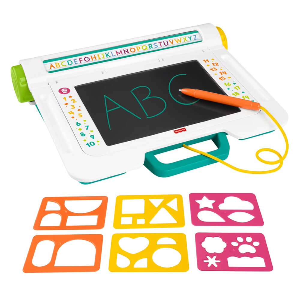 Fisher-Price Learn & Doodle Desk, Mess-Free Writing & Drawing Tablet With Lcd Screen