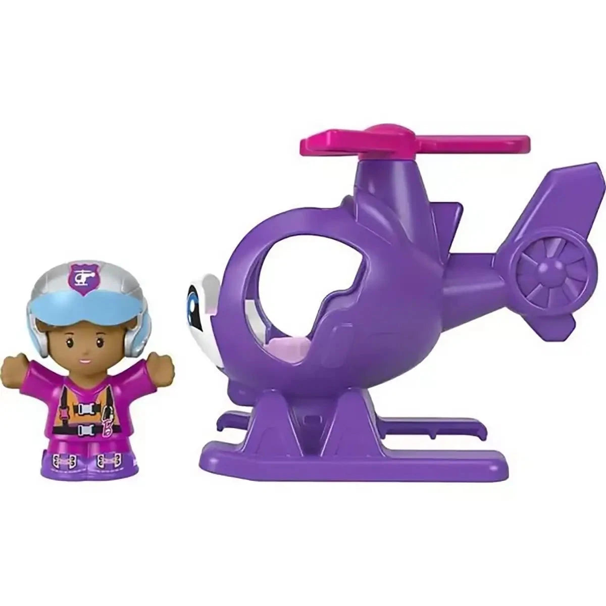 Fisher-Price Little People Barbie Helicopter Push-Along Vehicle side