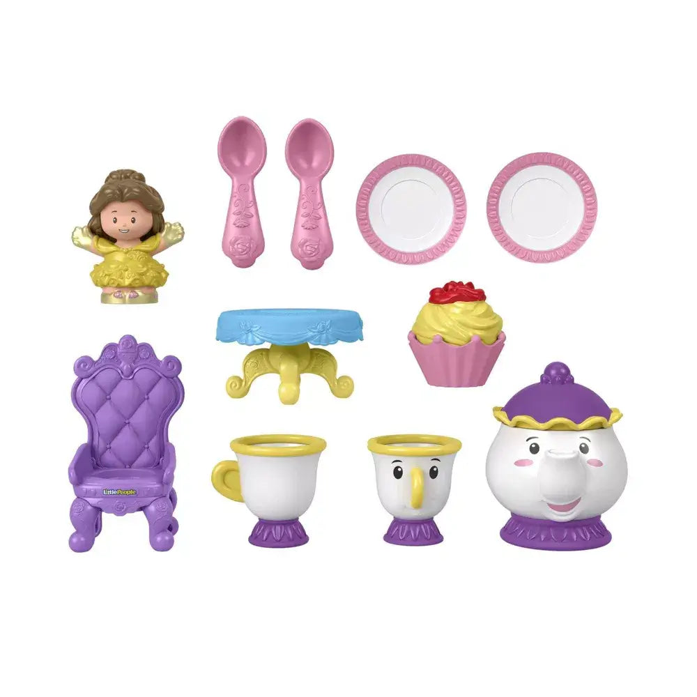 Fisher-Price Little People Disney Princess Time For Tea With Belle Playset