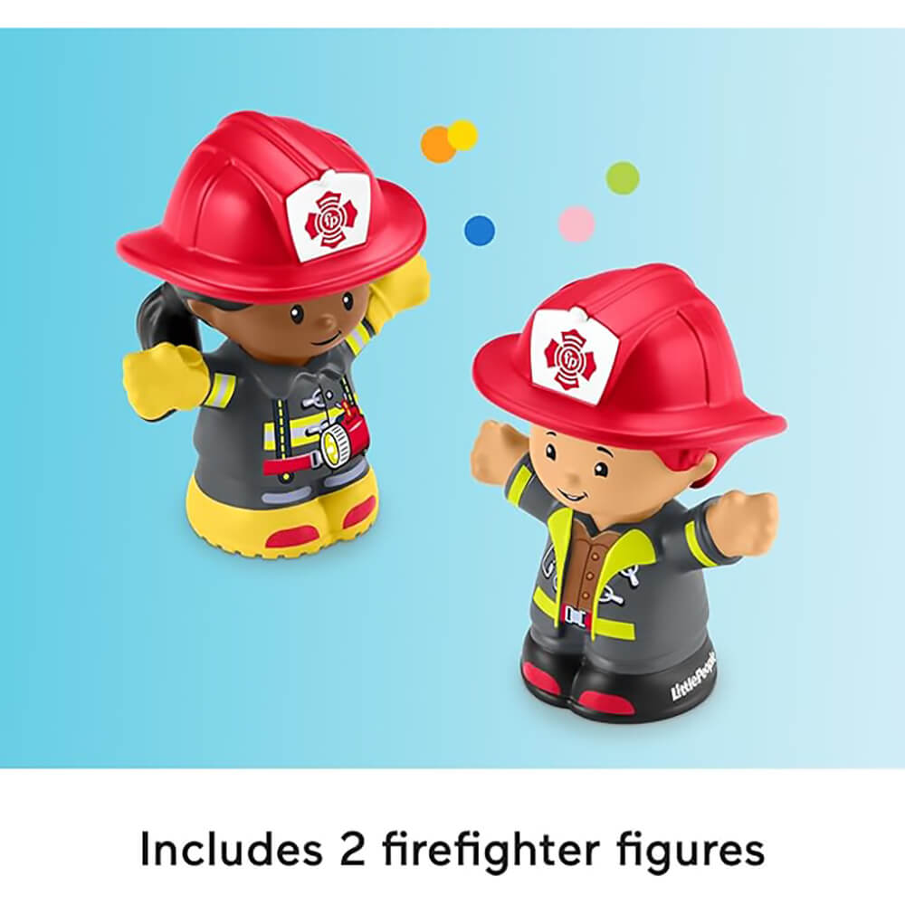 Fisher-Price Little People Fire Truck Musical Toddler Toy With Lights Sounds includes two figures
