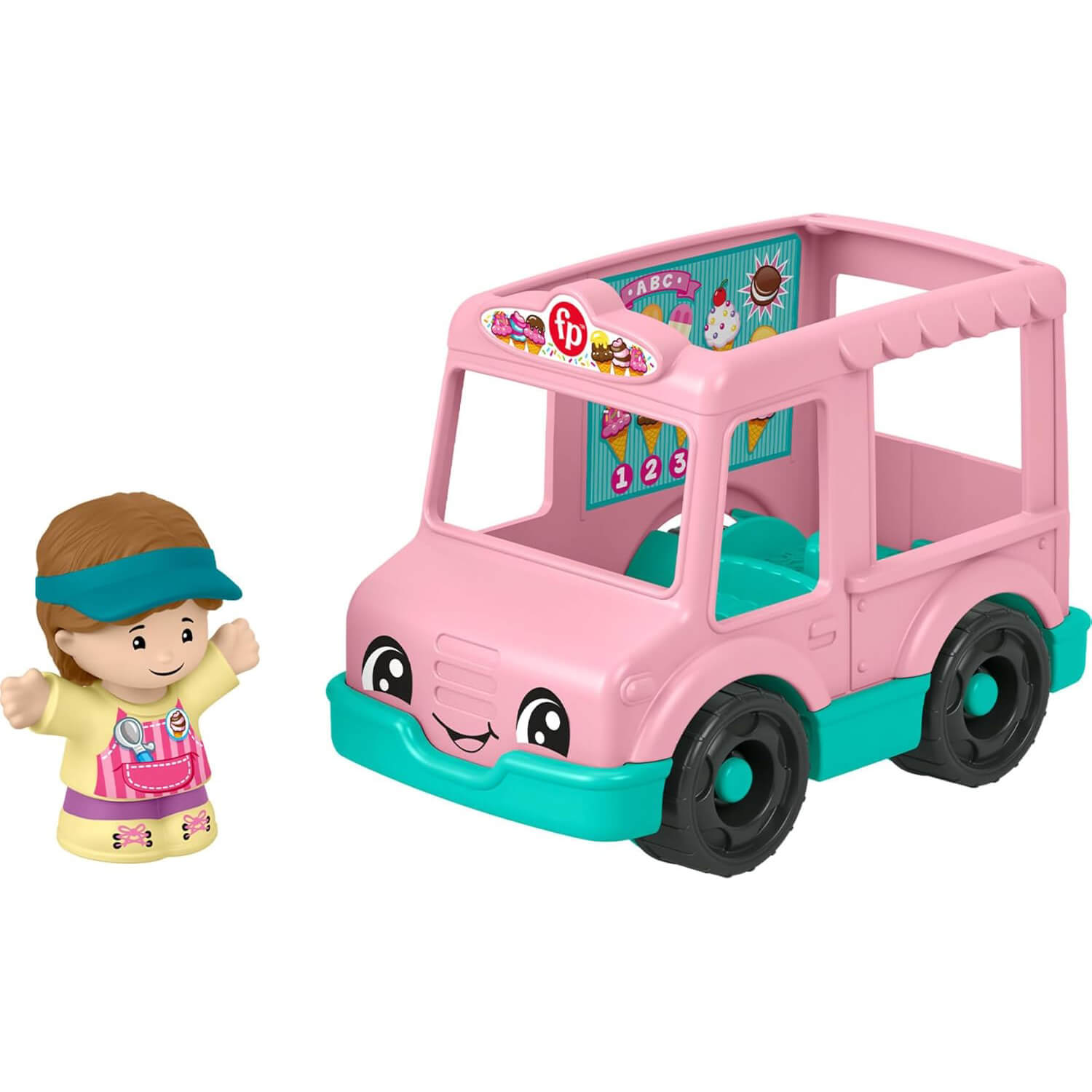 Fisher-Price Little People Ice Cream Truck Push-Along Vehicle