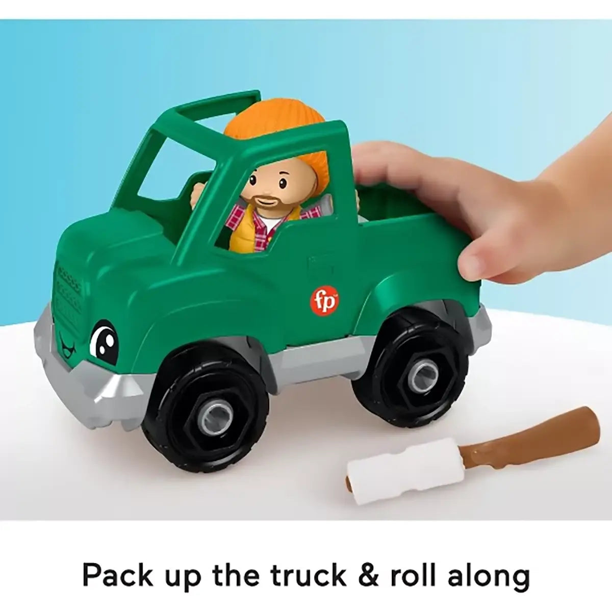 Fisher-Price Little People Time to Camp Set push truck and roll along