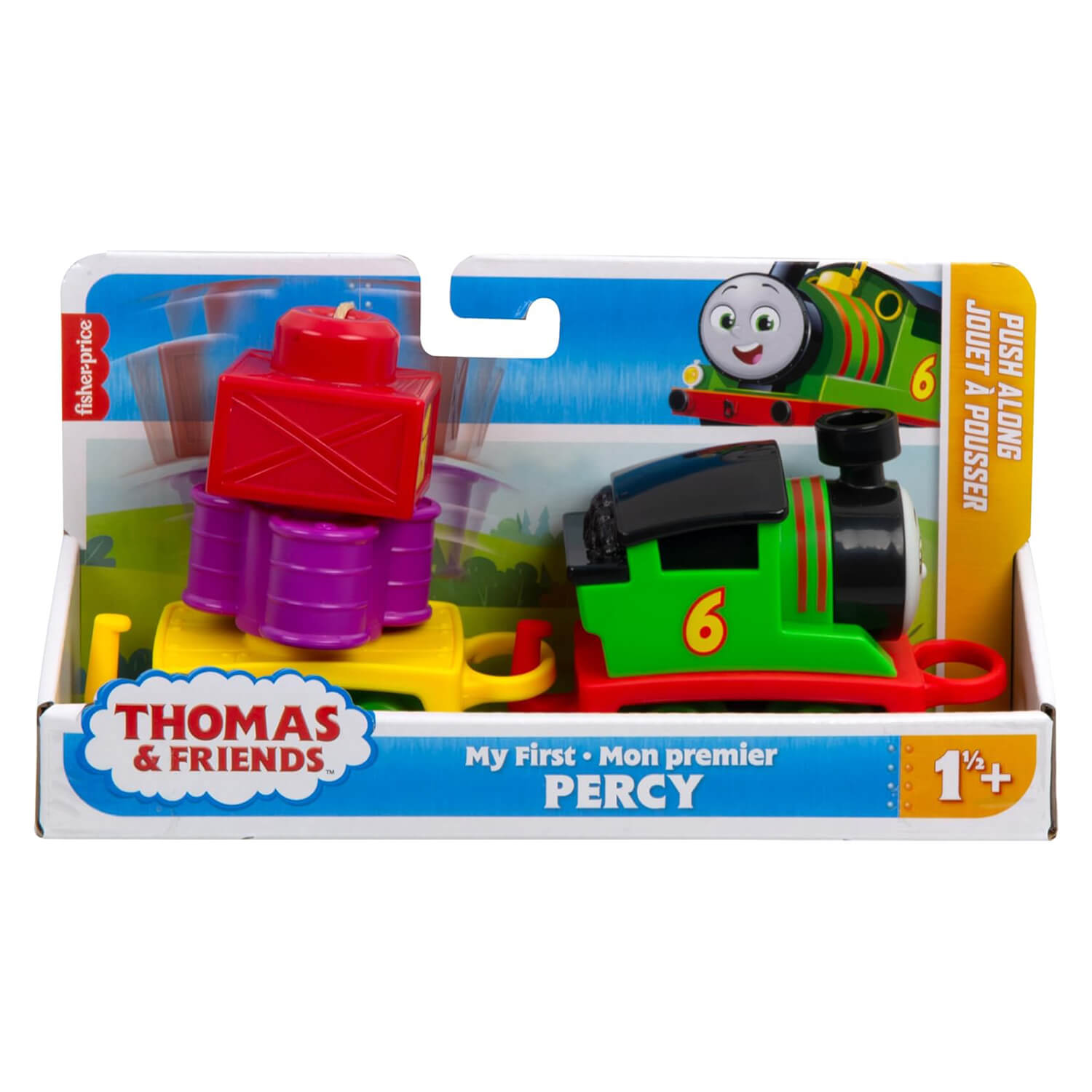 Fisher-Price Thomas & Friends My First Push Along Train Percy packaging
