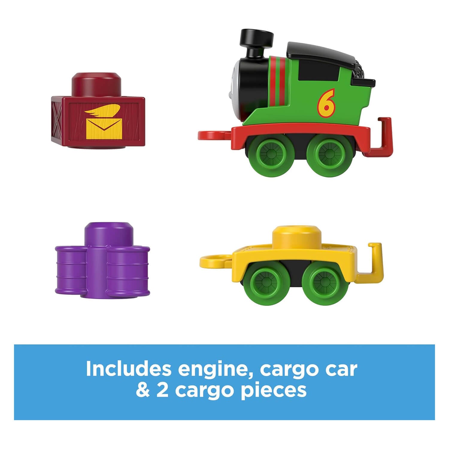 Fisher-Price Thomas & Friends My First Push Along Train Percy pieces included