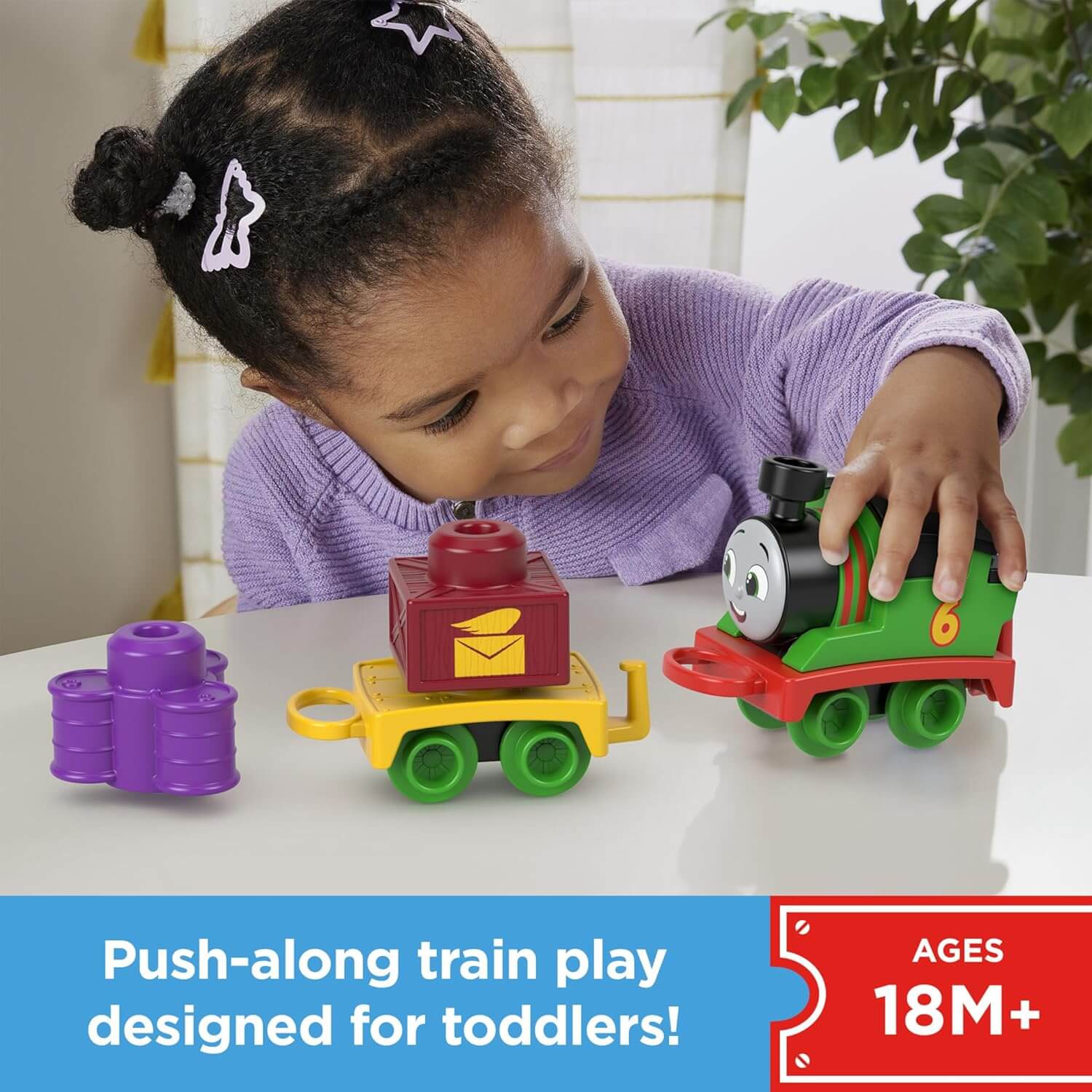 Fisher-Price Thomas & Friends My First Push Along Train Percy designed for toddlers