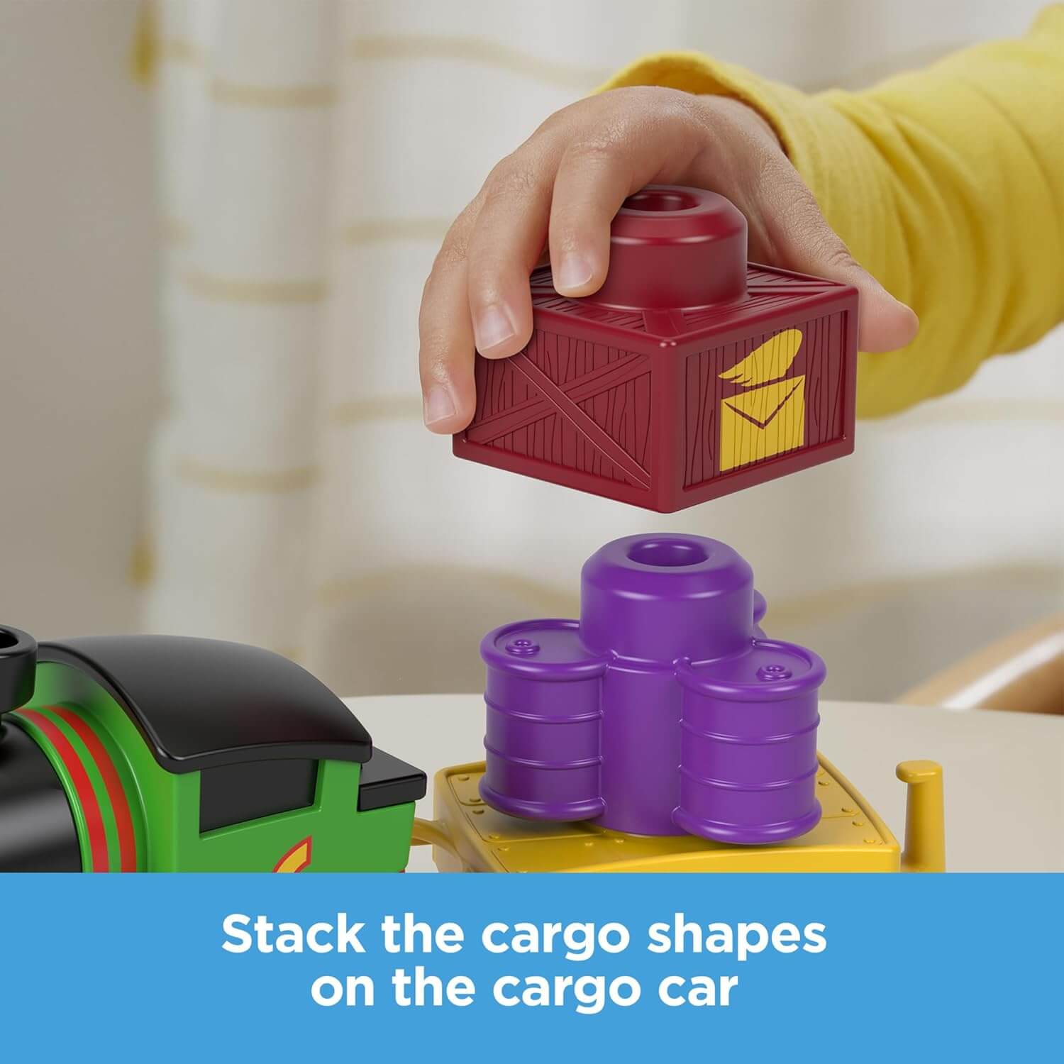 Fisher-Price Thomas & Friends My First Push Along Train Percy stack shapes