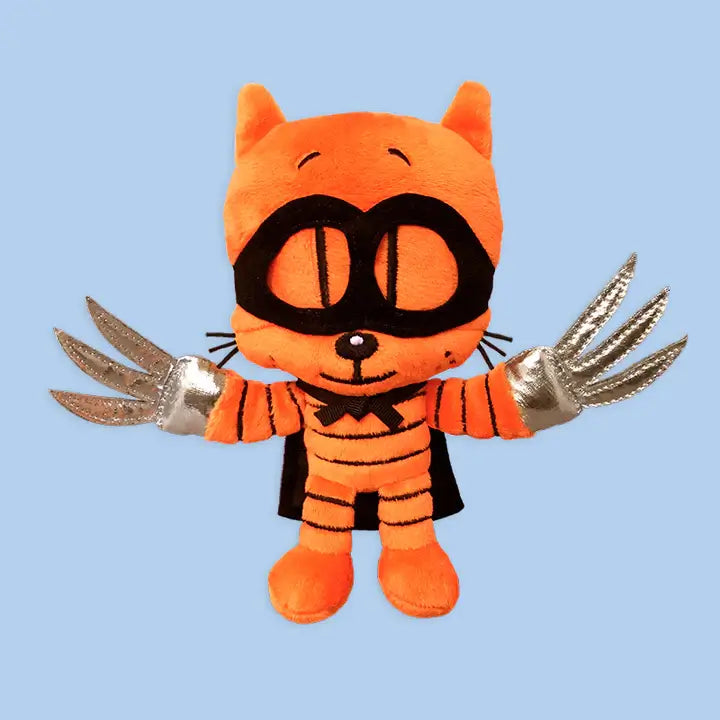 MerryMakers Dog Man's Cat Kid 6.5" Plush Doll