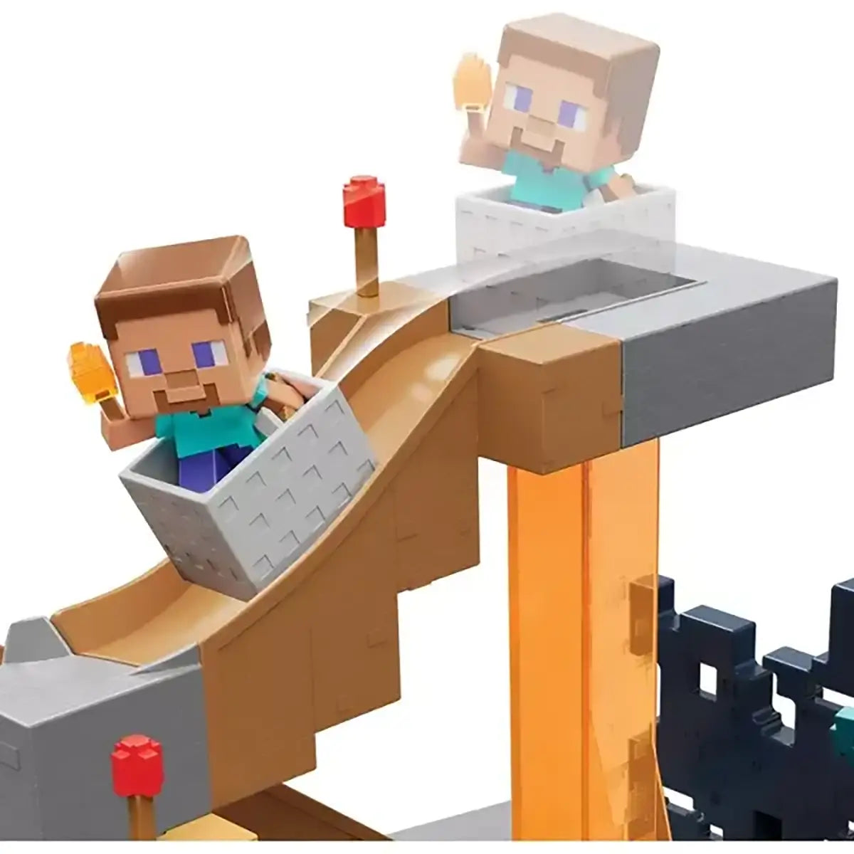 Minecraft Mini Mode Rise of the Warden Playset going down slide