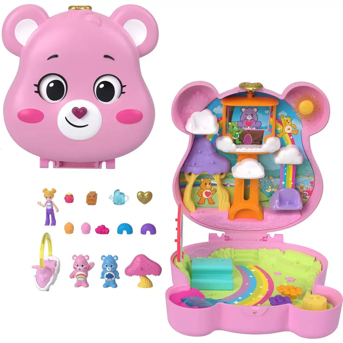 Polly Pocket X Care Bears Dolls & Playset