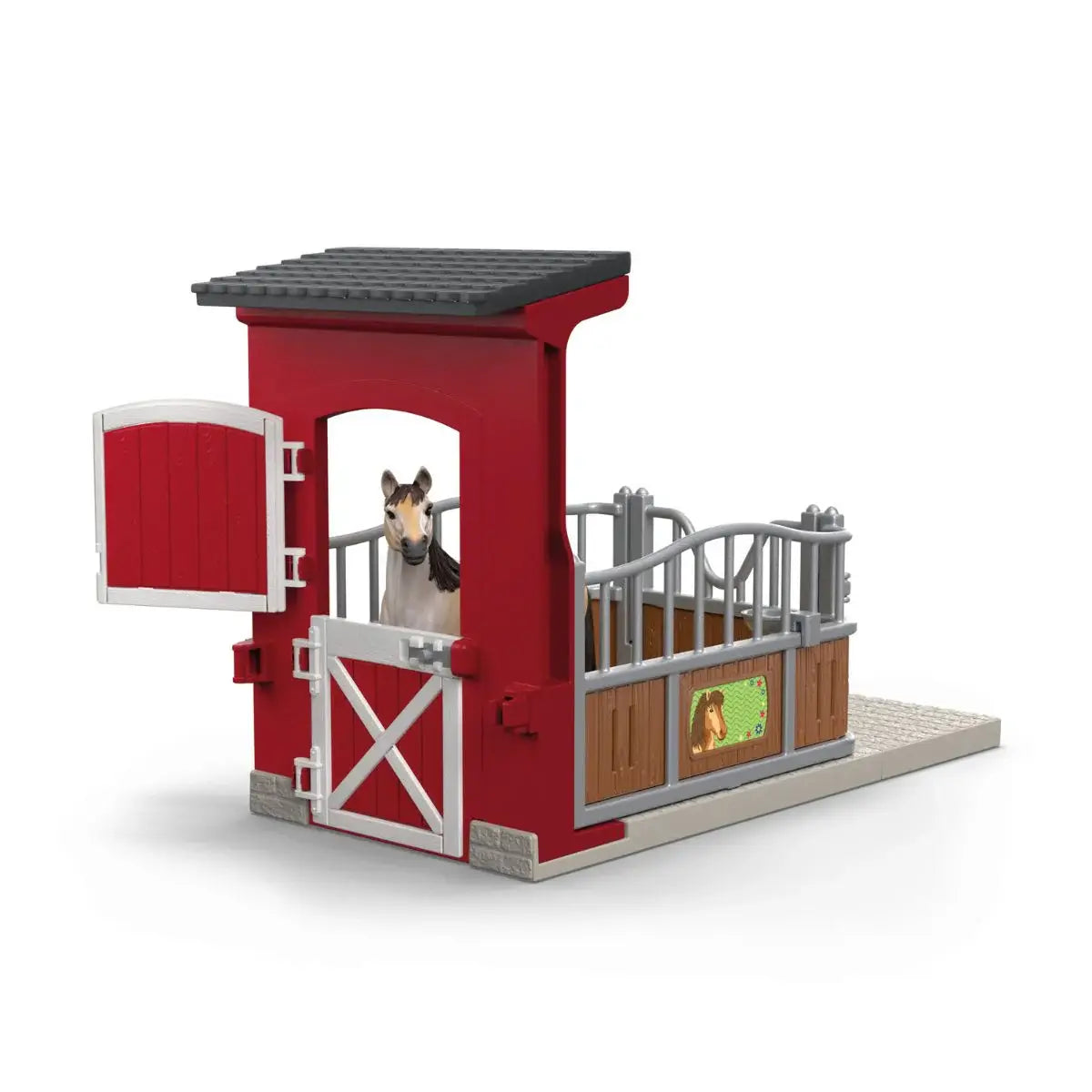 Schleich Farm World Ponybox with Mustang Mare