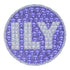 StickerBeans ILY (I Love You) Lavender Rhinestone Sticker