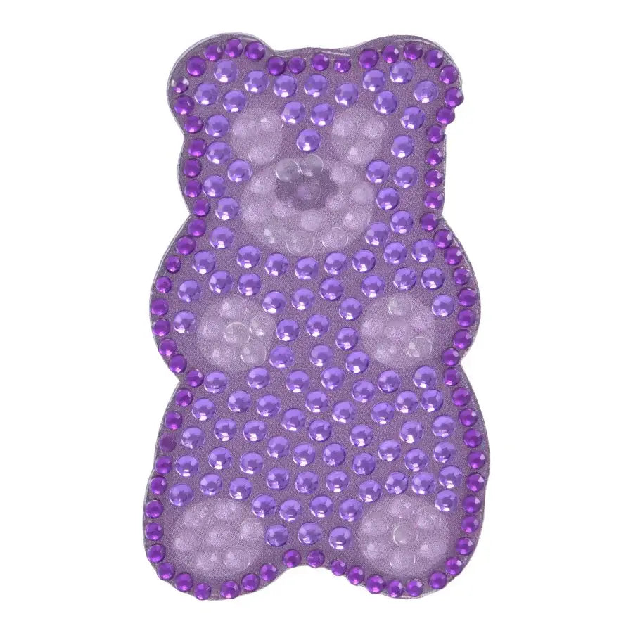 StickerBeans Purple Gummy Bear Rhinestone Sticker