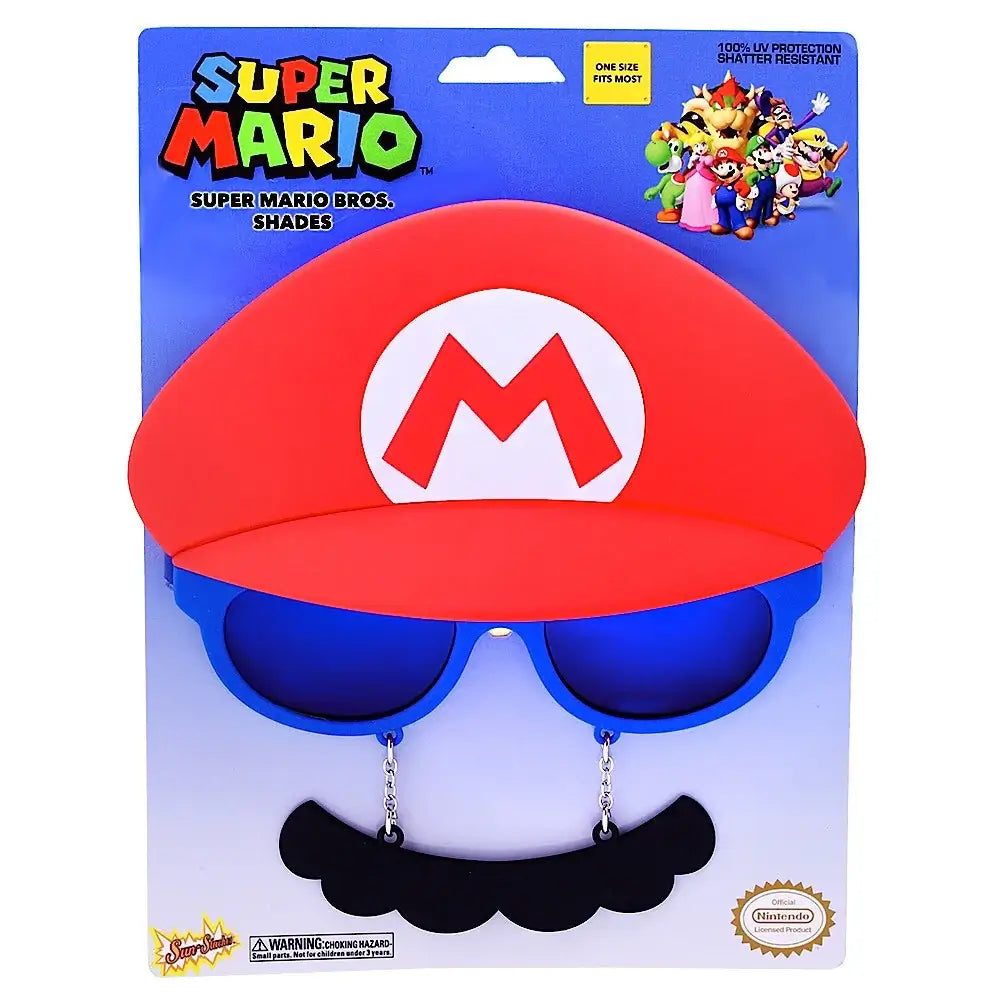 Sun-Staches Super Mario Mustache Sunglasses