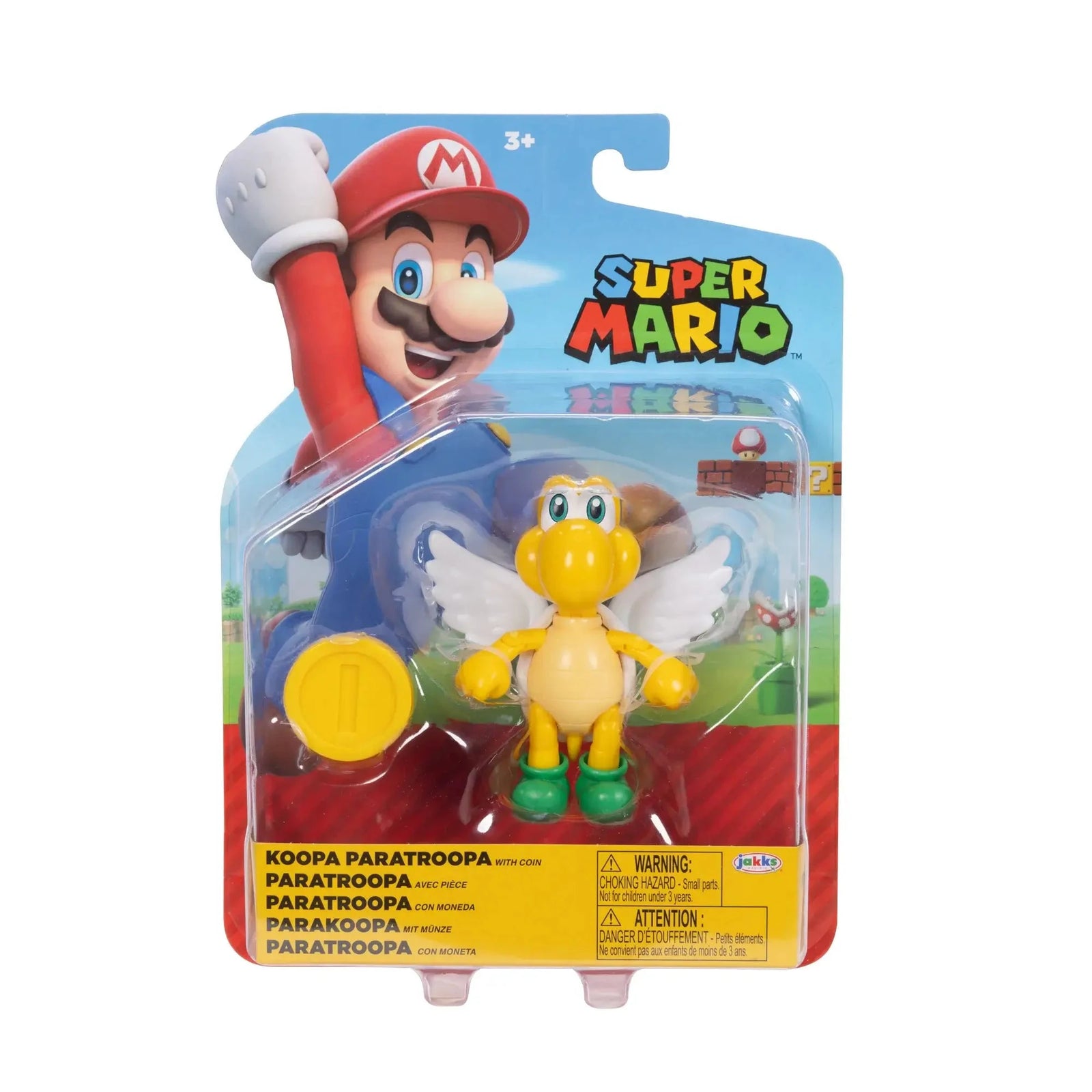 Super Mario Koopa ParaTroopa with coin 4-Inch Action Figure