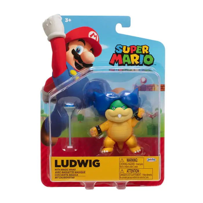 Super Mario Ludwig with Magic Wand 4-Inch Action Figure