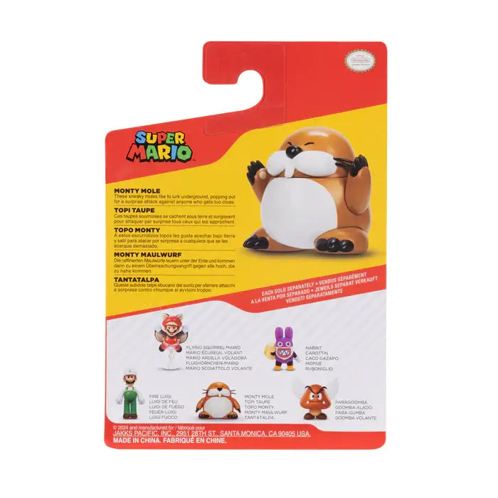 Super Mario Monty Mole 2.5-Inch Action Figure