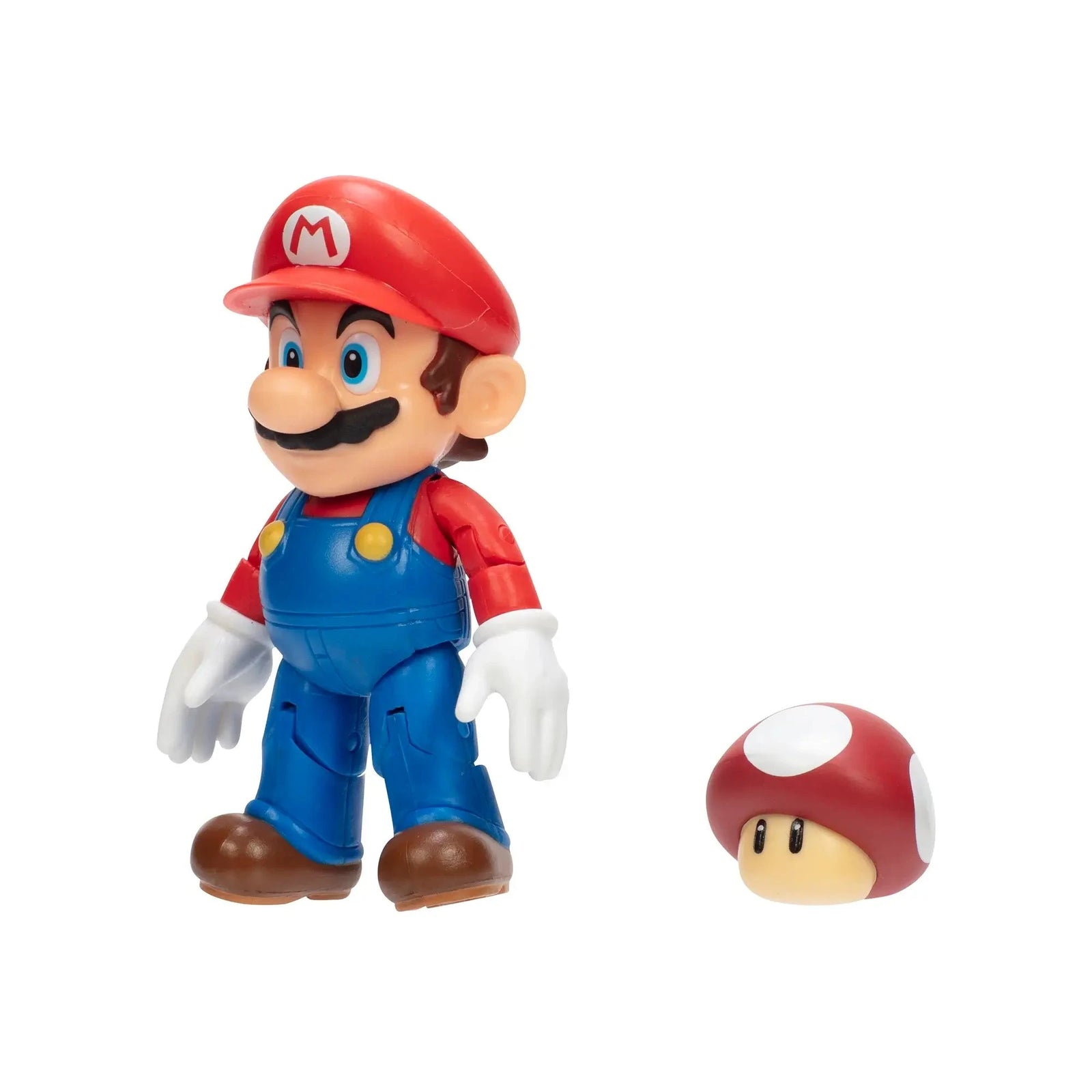 Super Mario Super Mario with Red Mushroom 4-Inch Action Figure