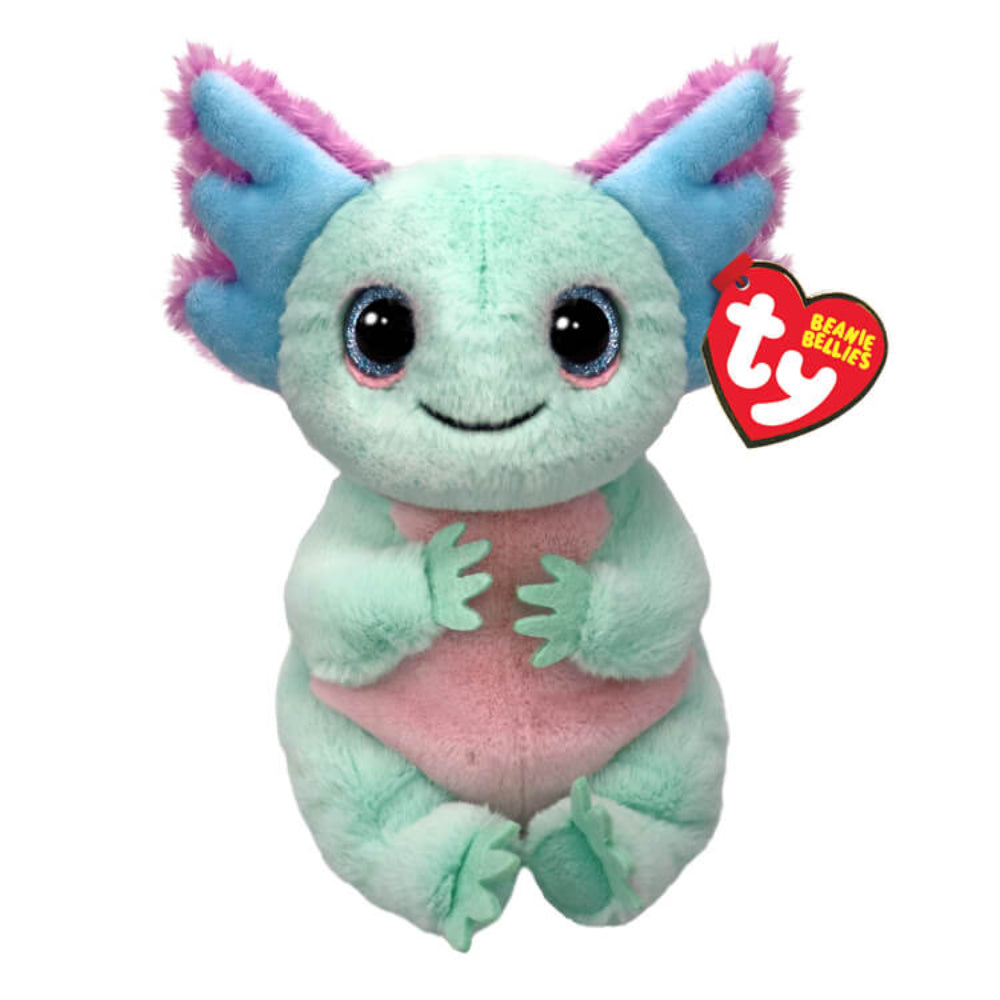 Ty Beabie Bellies Alex the Pastel Axolotl Plush