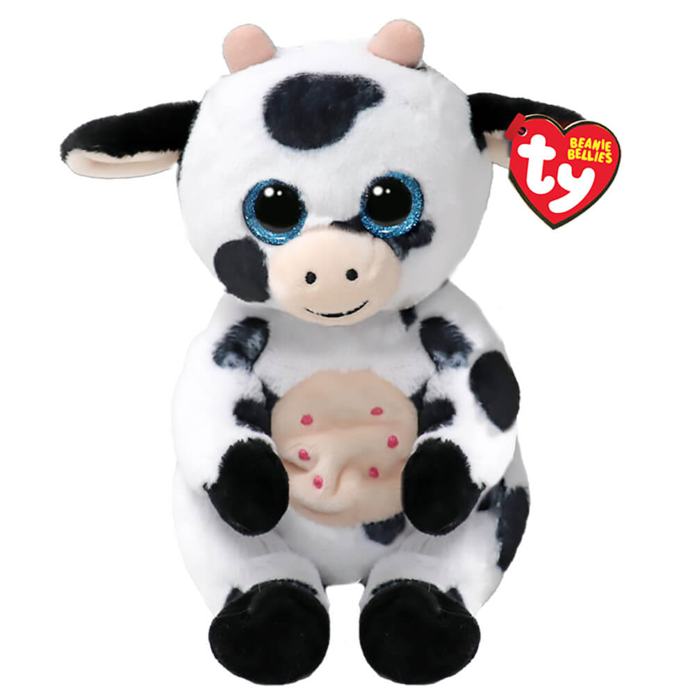 Ty Beabie Bellies Herdly the Black and White Cow Plush