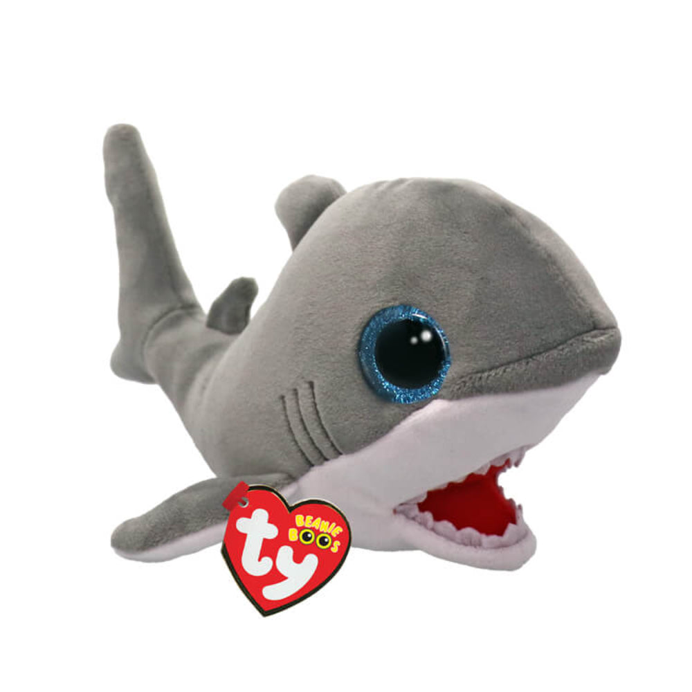 Ty Beanie Boos Finnegan the Grey Shark Plush