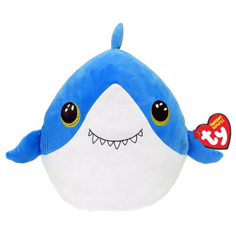 Ty Beanie Squishies Finsley the Shark 10-Inch Plush